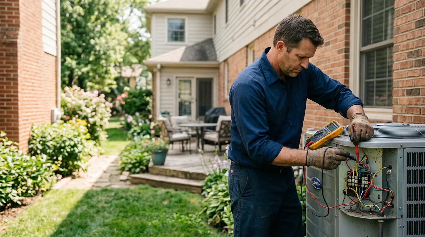 HVAC technician working near Onyx, CA